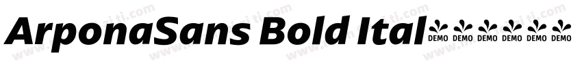 ArponaSans Bold Ital字体转换